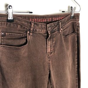 Articles of Society Rustic Brown Jeans, 31” Inseam